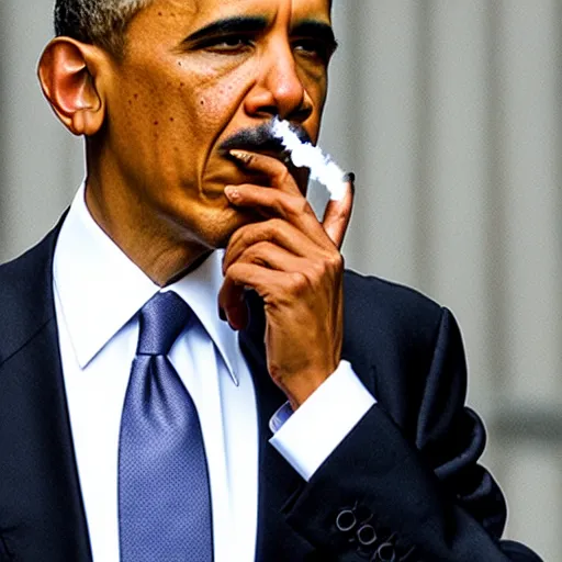 Image similar to Obama smoking