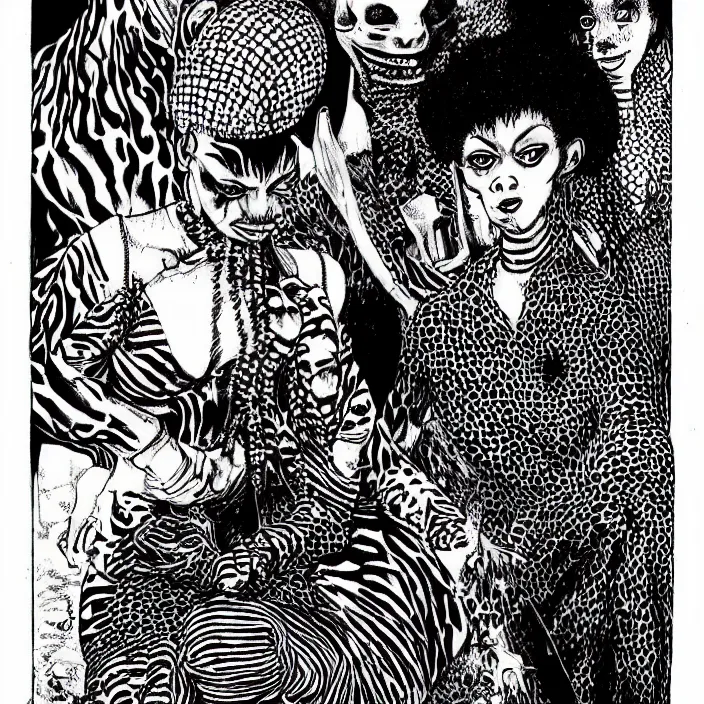 Image similar to african domme mistress by junji ito