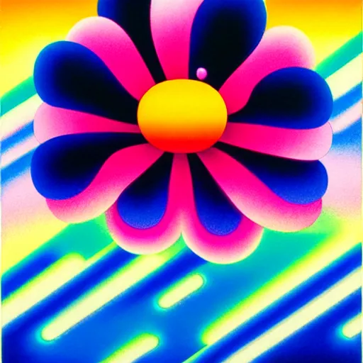 Prompt: fluffy flower by shusei nagaoka, kaws, david rudnick, airbrush on canvas, pastell colours, cell shaded, 8 k