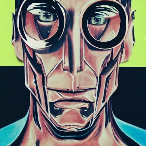 Prompt: Robot Iggy Pop 80% robot 20%man