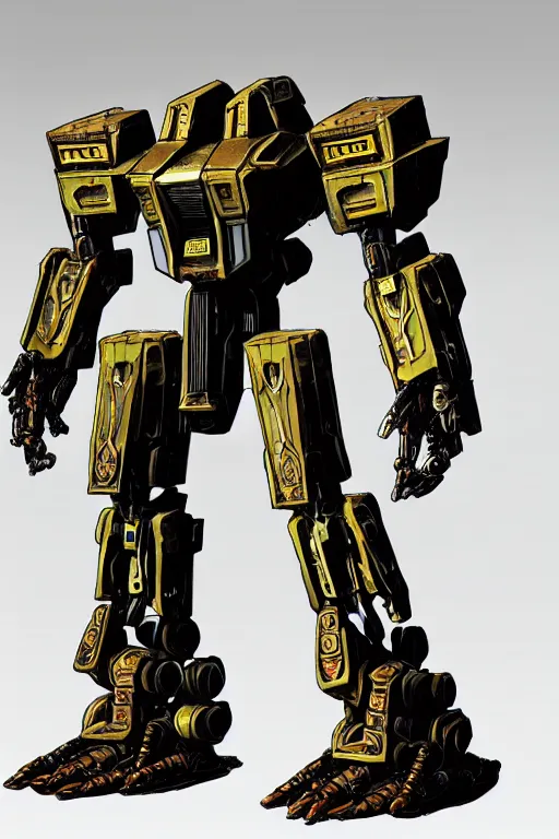 Image similar to mechwarrior _ 2, intricate ornate humanoid mecha warrior,