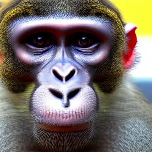Prompt: monkey is a youtuber, 3d