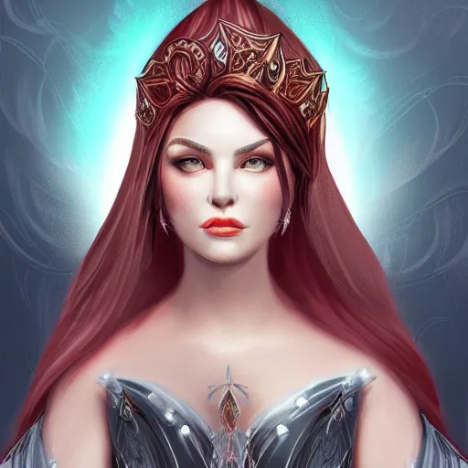 Image similar to a highly detailed headshot portrait of a fantasy woman concept art