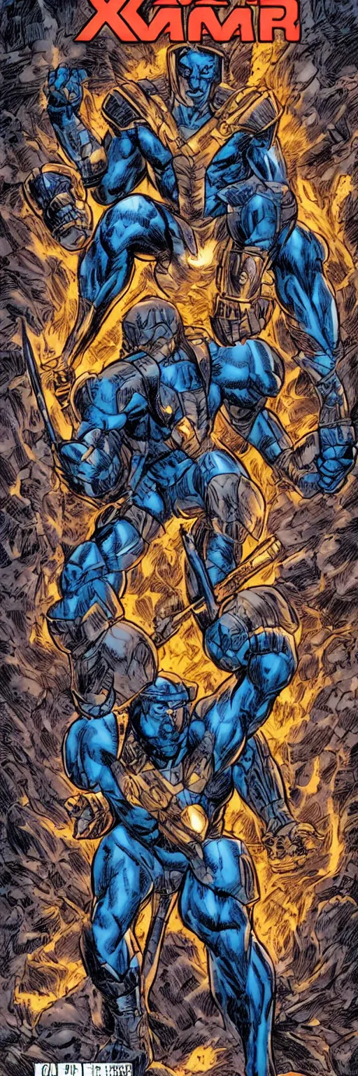 Image similar to x-o manowar in the style of barry windsor-smith