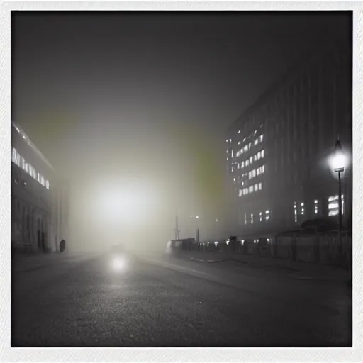 Prompt: !dream berlin streets 1991 at night, mist, cars , eerie atmosphere