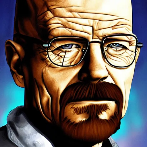 Prompt: Walter White by Gabriel Soares,