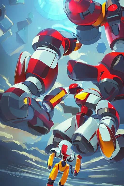 Image similar to metabots medabots medarotto medarot robot minimalist comics, behance hd by jesper ejsing, by rhads, makoto shinkai and lois van baarle, ilya kuvshinov, rossdraws global illumination ray tracing hdr radiating a glowing aura