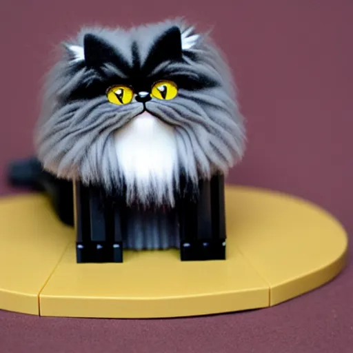 Image similar to lego set of a persian cat