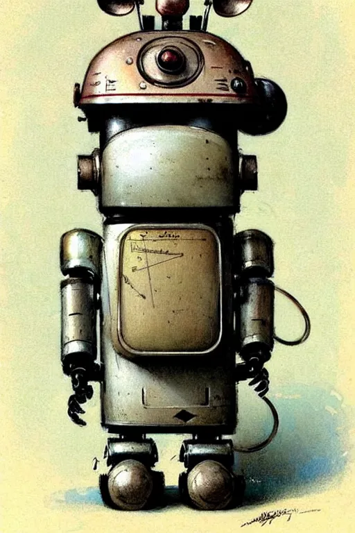 Prompt: ( ( ( ( ( 1 9 5 0 s retro robot mouse. muted colors. ) ) ) ) ) by jean - baptiste monge!!!!!!!!!!!!!!!!!!!!!!!!!!!!!!