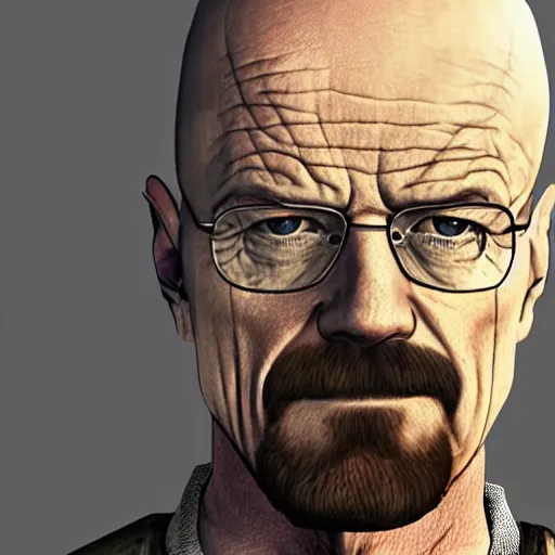 Prompt: walter white in counter strike source