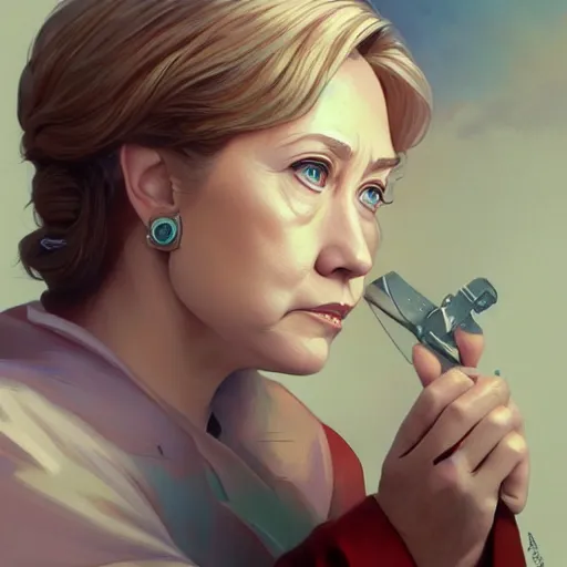 Image similar to ultra realistic illustration, hillary clinton as young anime, intricate, elegant, highly detailed, digital painting, artstation, concept art, smooth, sharp focus, illustration, art by artgerm and greg rutkowski and alphonse mucha
