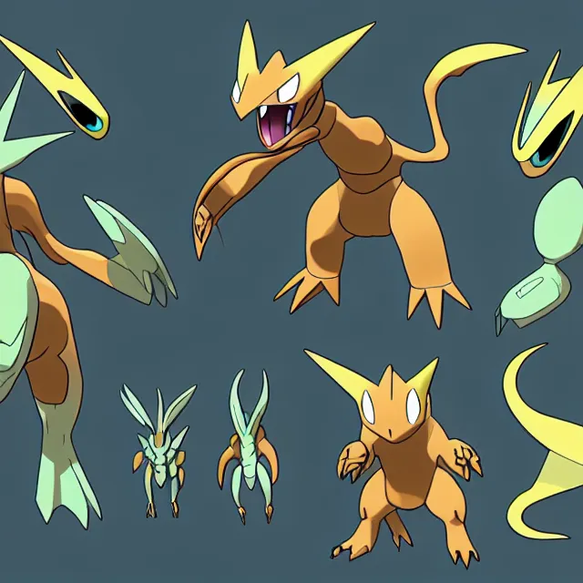 Image similar to a paleontology themed pokemon, earth / fighting type, animation design, official media, 5 k