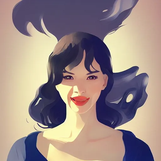 Prompt: a simple vector based illustration, the joy of life, artgerm, by ross tran