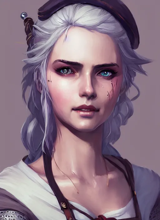 Prompt: character concept art of ciri from the witcher | | cute - fine - face, pretty face, realistic shaded perfect face, fine details by stanley artgerm lau, wlop, rossdraws, james jean, anime style, andrei riabovitchev, marc simonetti, and sakimichan, tranding on artstation