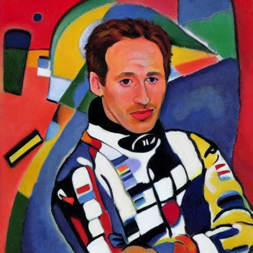 Image similar to christian horner portrait, style by kandinsky, portrait