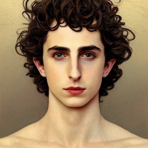 Prompt: beautiful paul atreides timothee chalamet with a thin beard, emperor of the known universe, perfect dramatic and dark portrait insanely detailed, concept art, deep focus, intricate, highly detailed, digital painting, artstation, matte, sharp focus, illustration, art by greg rutkowski and alphonse mucha