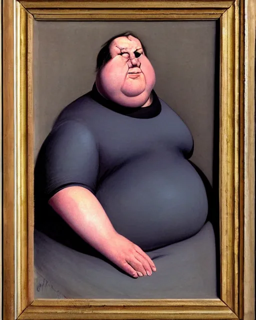 Image similar to morosthesophist, fat, portrait by ralph mcquarrie