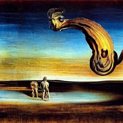 Image similar to the end of the world by salvador dali