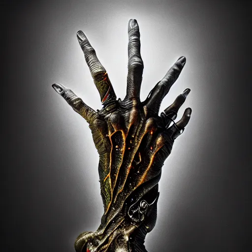 Image similar to the god hand from breserk, studio light, photorealistic, detailed photography, divinity, awful, cosmic horror, religious art