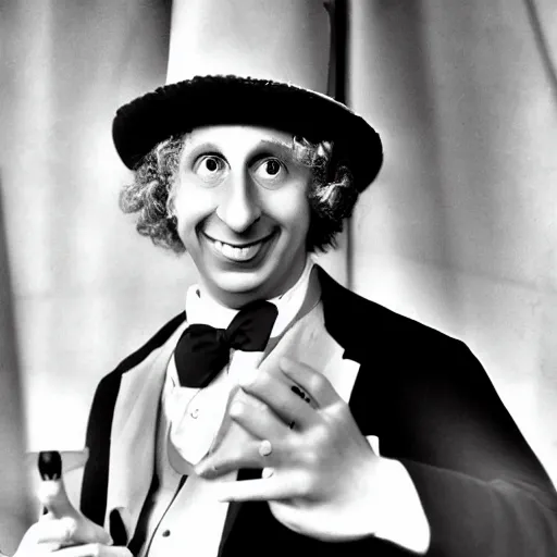 Prompt: harpo marx at the jalta conference