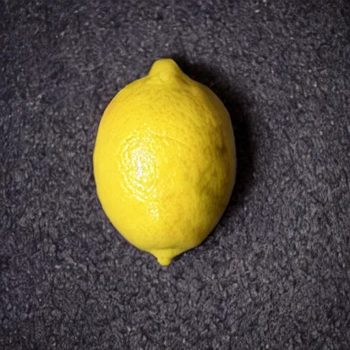 Prompt: lemon with a face of gigachad