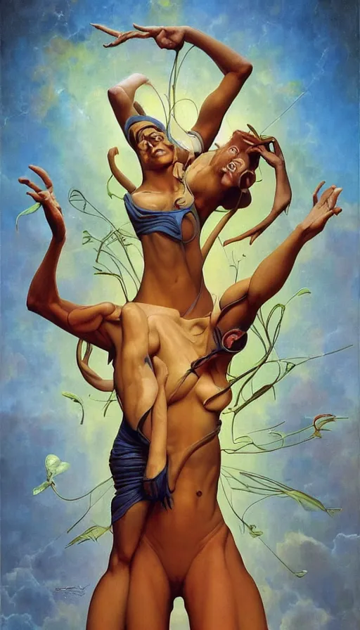 Prompt: psytrance artwork, by thomas blackshear