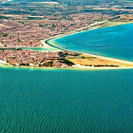 Image similar to Île de Ré viewed from a plane or a boat