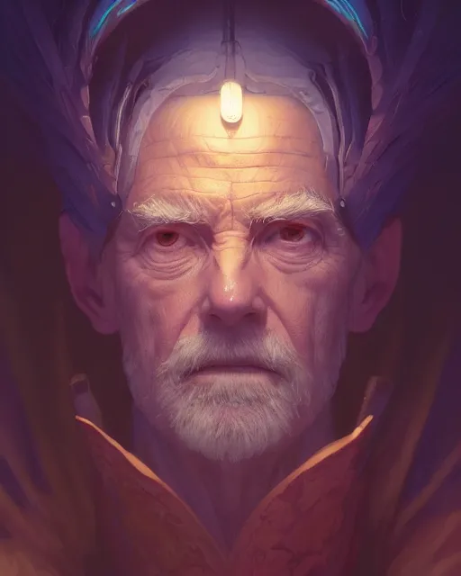 Prompt: old mage, highly detailed vfx portrait, unreal engine, greg rutkowski, loish, rhads, beeple, makoto shinkai and lois van baarle, ilya kuvshinov, rossdraws, tom bagshaw, alphonse mucha, global illumination, detailed and intricate environment