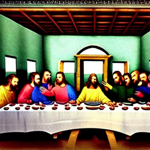 Image similar to the last supper ad on TV