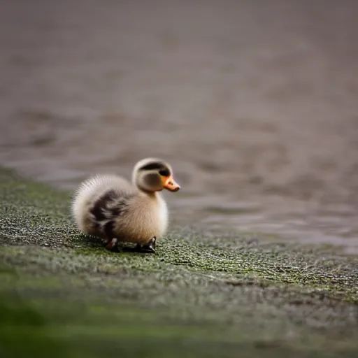 Image similar to A baby duck, award winning photography