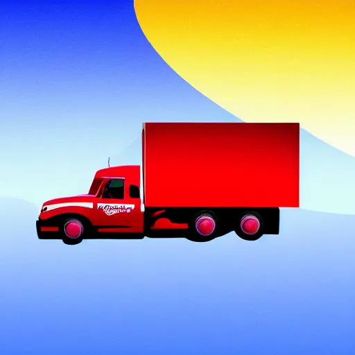 Image similar to a big truck, isolated, gradient background