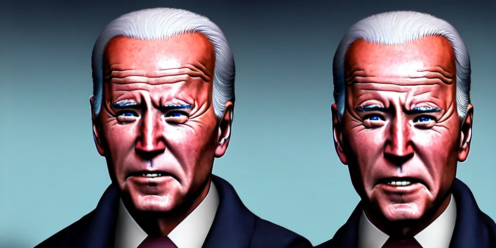 Image similar to joe biden akira, realistic render