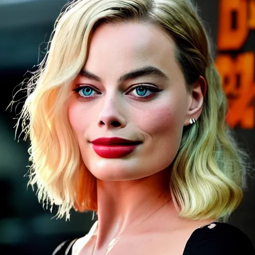 Image similar to margot robbie, anime