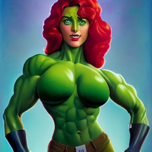 Image similar to lofi shehulk poster, Pixar style, by Tristan Eaton Stanley Artgerm and Tom Bagshaw.