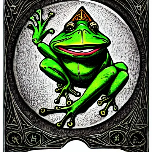 Prompt: frog mage in hogwarts, intricate details, volume light, best composition - - height 7 6 8