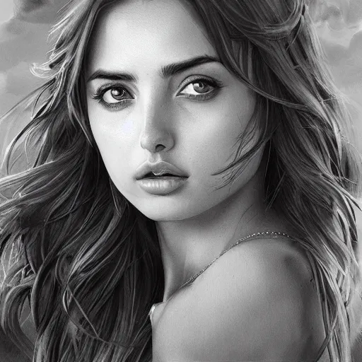 Image similar to ana de armas in the style of stefan kostic, realistic, full body, sharp focus, 8 k high definition, insanely detailed, intricate, elegant, art by stanley lau and artgerm