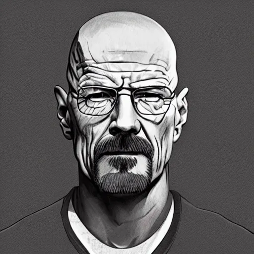 Prompt: ripped walter white