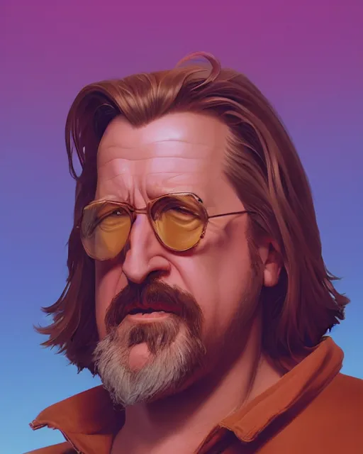 Prompt: portrait of the dude from the big lebowski by concept artist gervasio canda, behance hd by jesper ejsing, by rhads, makoto shinkai and lois van baarle, ilya kuvshinov, rossdraws, ray tracing, hdr, render in unreal engine 5