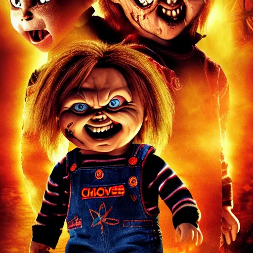 Image similar to Chucky versus Demons movie poster