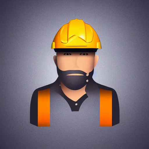 Image similar to construction matirial around a hard hat and cash register, 3 d, 2 d, 2. 5 mm, art, vector art