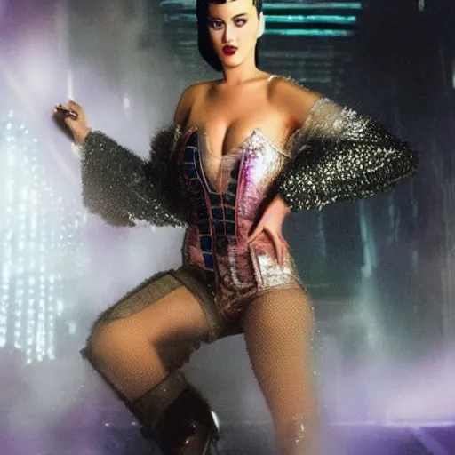 Prompt: katy perry in blade runner 2047