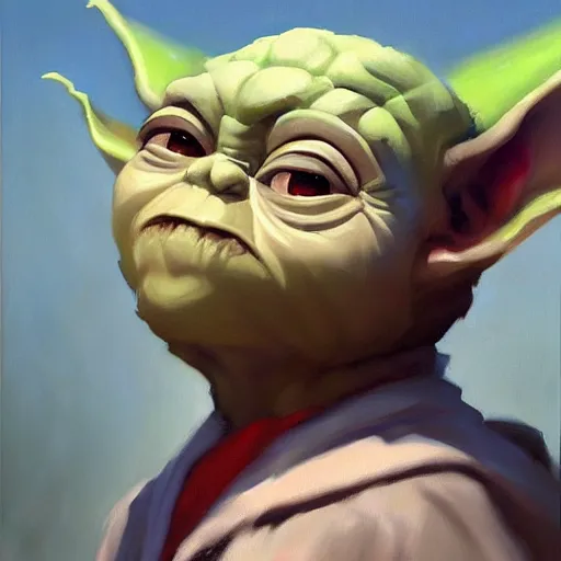 Prompt: greg manchess portrait painting of grogu aka baby - yoda as overwatch character, medium shot, asymmetrical, profile picture, organic painting, sunny day, matte painting, bold shapes, hard edges, street art, trending on artstation, by huang guangjian and gil elvgren and sachin teng