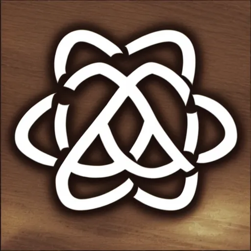Prompt: trefoil knot icon