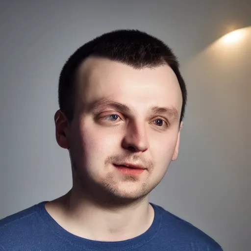 Image similar to Vladislav Urazov, Founder of Gradient app, hyper realistic, highly detaild