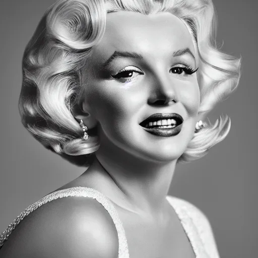 Prompt: Marylin Monroe in 2022, XF IQ4, 150MP, 50mm, F1.4, ISO 200, 1/160s, natural light, Adobe Lightroom, photolab, Affinity Photo, PhotoDirector 365