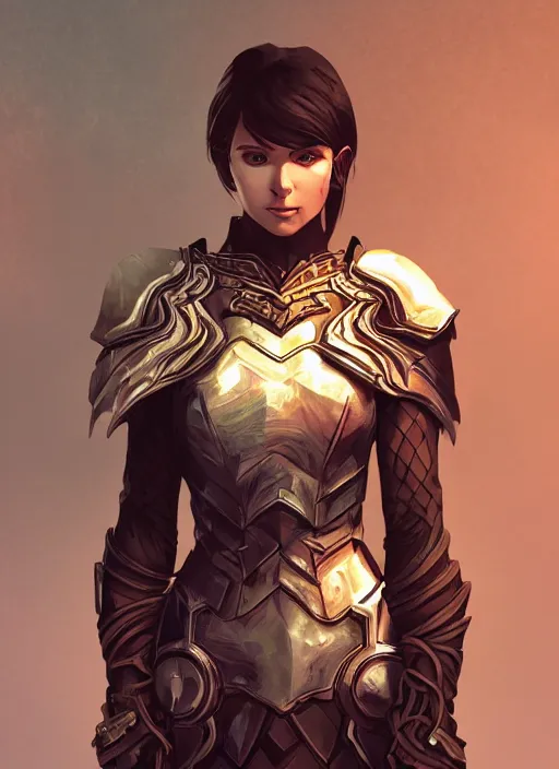 Image similar to Skyrim Nexus Armor Mod, ambient lighting, 4k, alphonse mucha, lois van baarle, ilya kuvshinov, rossdraws, artstation