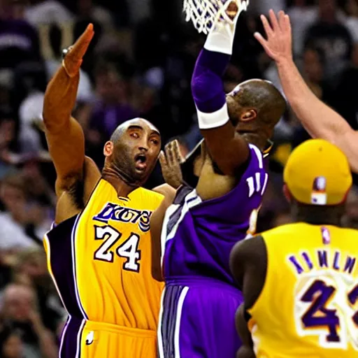 Image similar to kobe bryant hitting a fadeaway