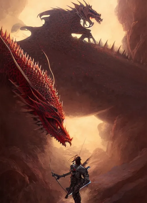 Image similar to highly detailed portrait of a knight tank fighting a red dragon, fantasy art by by simon bisley, loish, rhads, ferdinand knab, makoto shinkai and lois van baarle, ilya kuvshinov, rossdraws, tom bagshaw, global illumination, radiant light, detailed and intricate environment