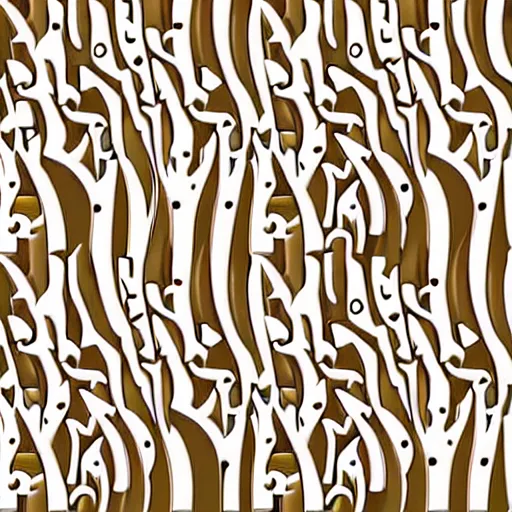 Prompt: vector art for cnc plasma, laser, unique modern birch tree design pattern