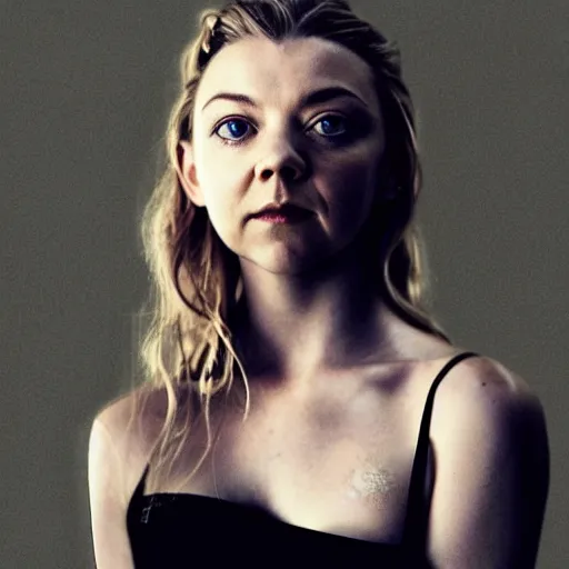 Image similar to natalie dormer, surrealist dystopian photorealism